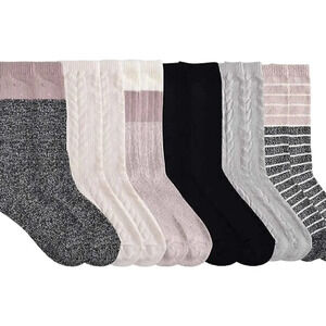 Lucky * Brand | Super Soft Boot Socks | 6 pack | multi | shoe sizes 5 - 10